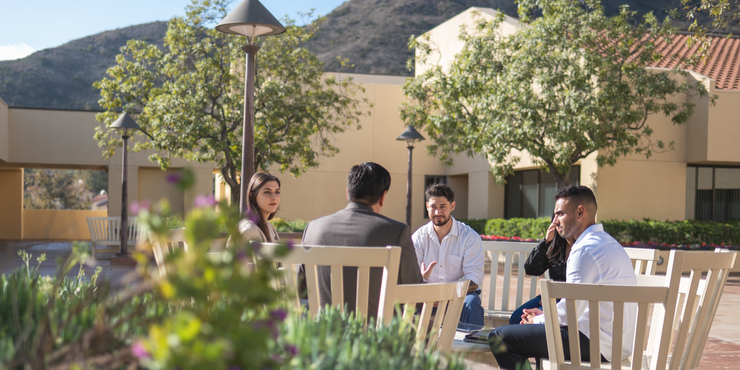 students at drescher campus