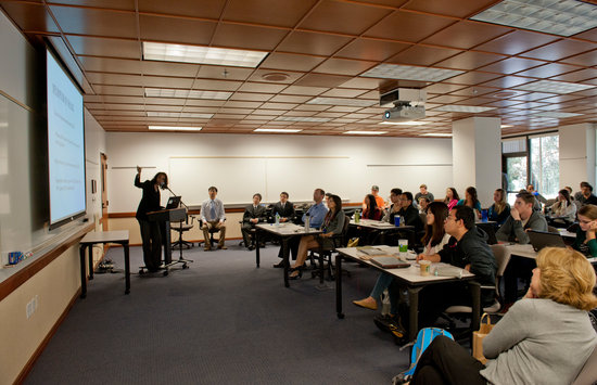 Photo of a classroom filled with people - Pepperdine University