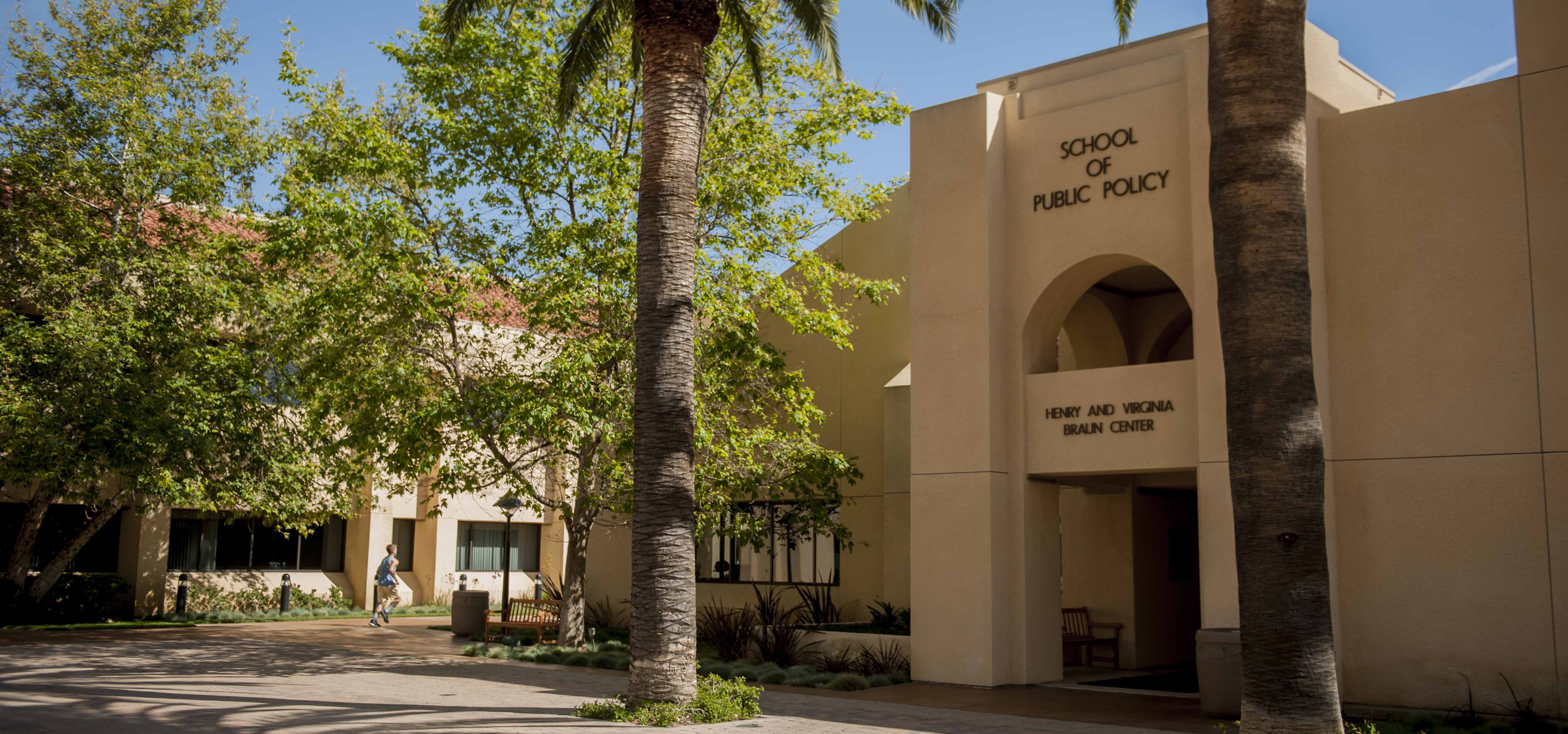 School of Public Policy building entrance - Pepperdine University