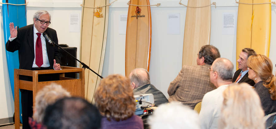 Bruce Herschensohn Speaking at an Event 