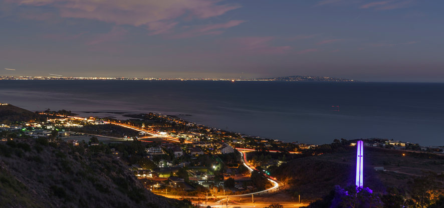 Malibu at night