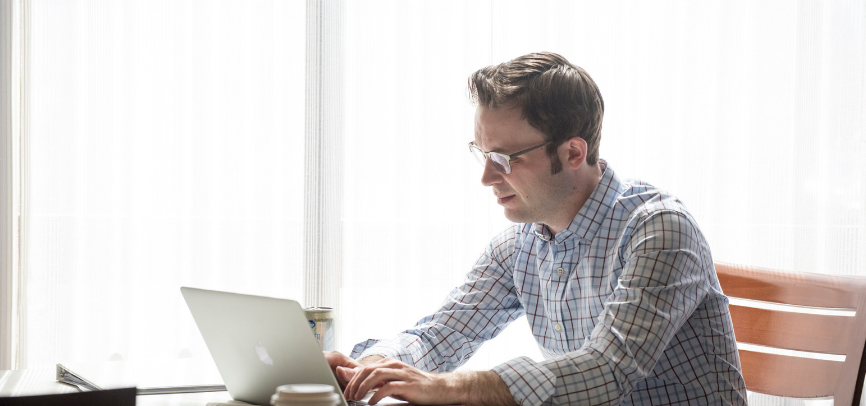 Person on computer