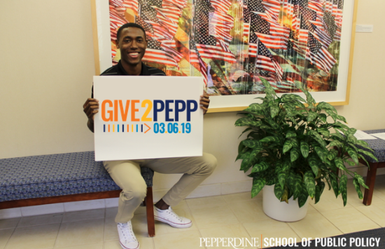 SPP Student Christopher Rodgers -Give2Pepp Day 2019