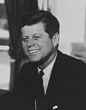 John F. Kennedy sits in an office - Pepperdine University