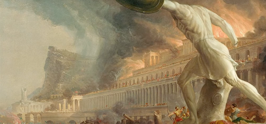 Image depicting destruction of ancient Greece