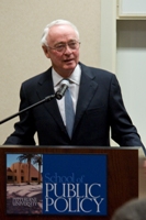 Professor of Public Policy James Q. Wilson gives a lecture - Pepperdine University