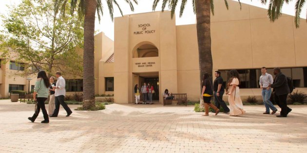 School of Public Policy building entrance - Pepperdine University