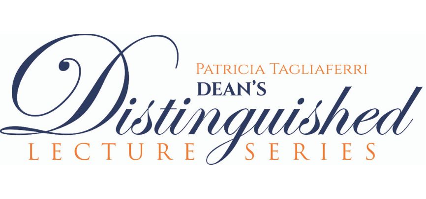Patricia Tagliaferri Dean's Distinguished Lecture Series Logo