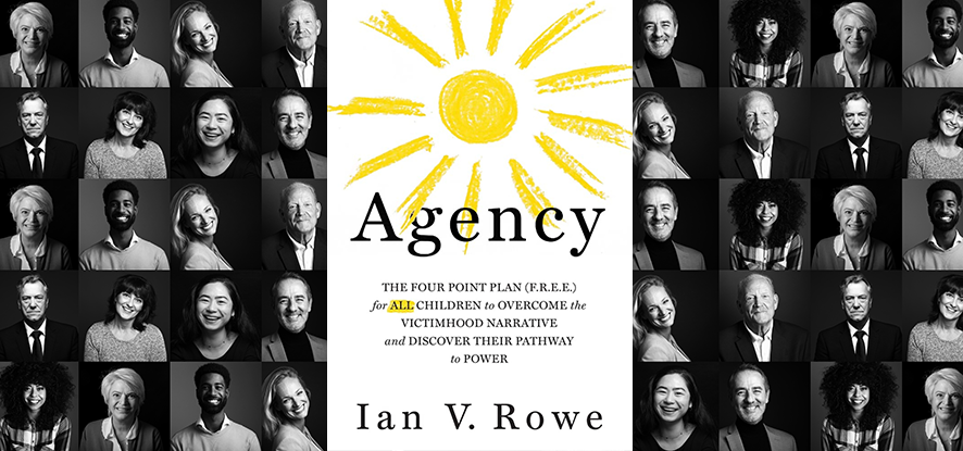 Ian Rowe book in the middle of many faces