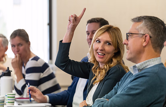 Davenport students in discussion