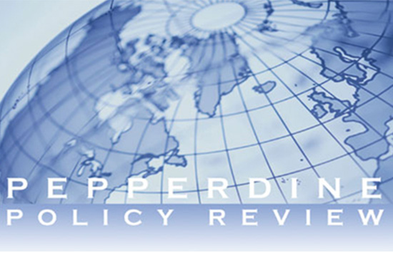 Pepperdine Policy Review cover
