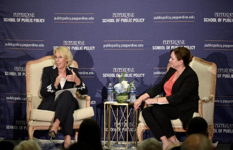 Betsy DeVos and Hanna Skandera - Pepperdine School of Public Policy