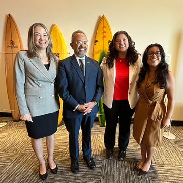 Consul-General Carlos González Gutiérrez with SPP faculty and students