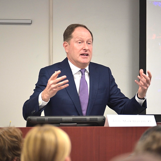 Ambassador Brzezinski speaks to SPP students