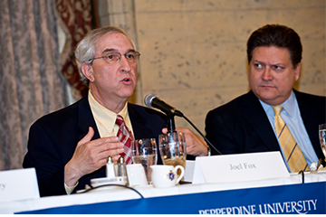 Joel Fox on conference panel with former CA State Sen. Bob Hertzberg
