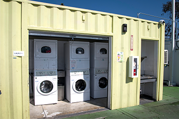 Image of tiny homes laundry facilities 